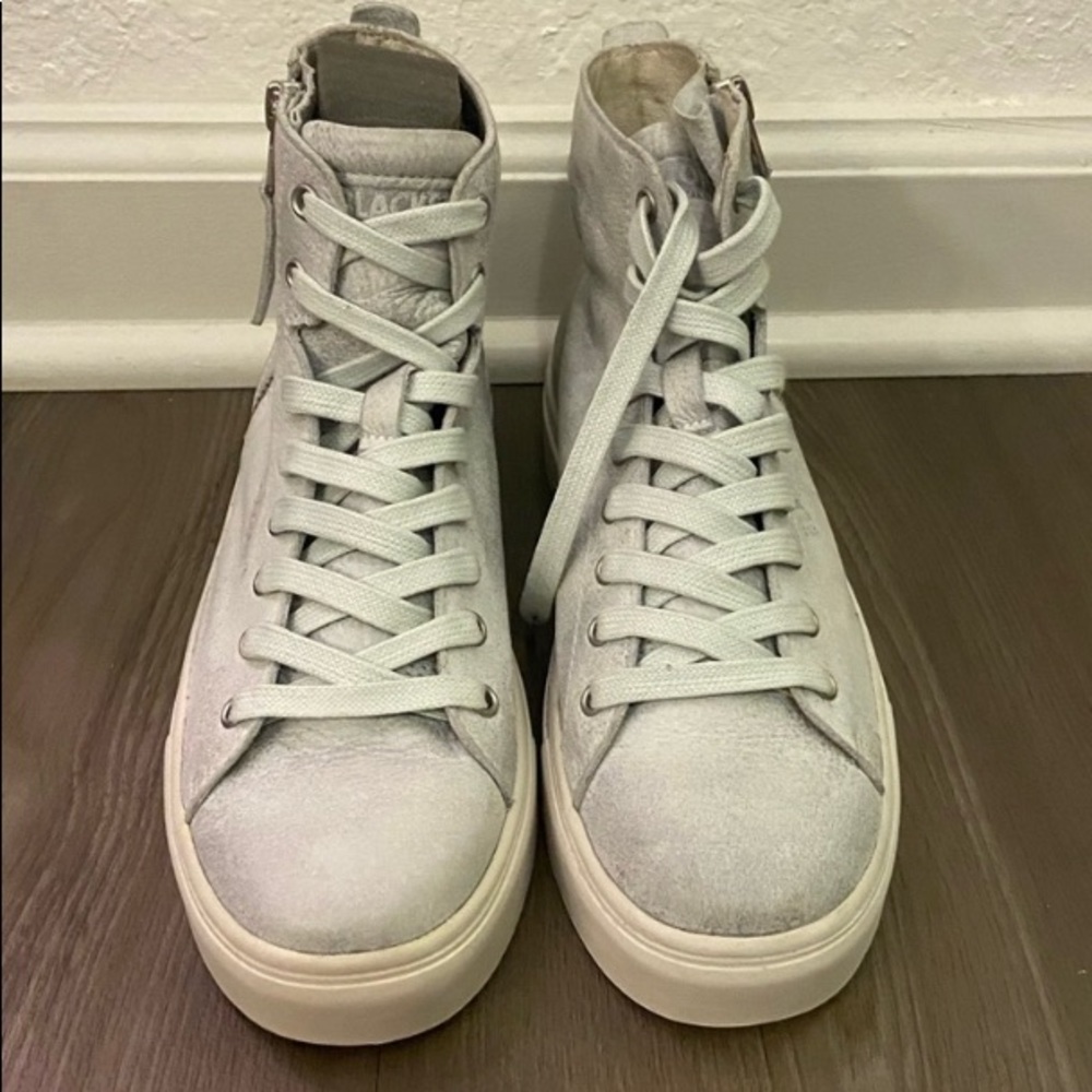 NWOB Blackstone genuine leather high top sneakers sz EU 37 US 7